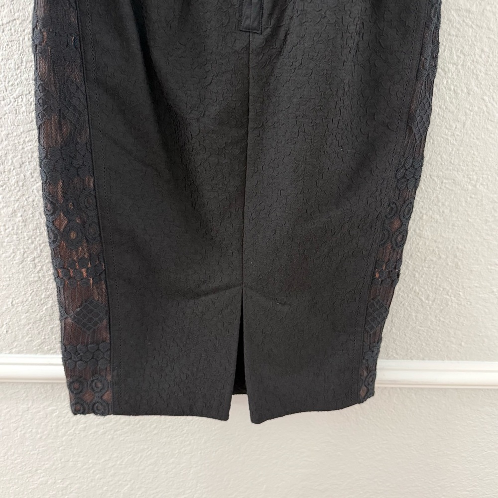 Beguile by Byron Lars Anthropologie Carrisima Black Lace Sheath Dress Size 0 - Picture 10 of 12